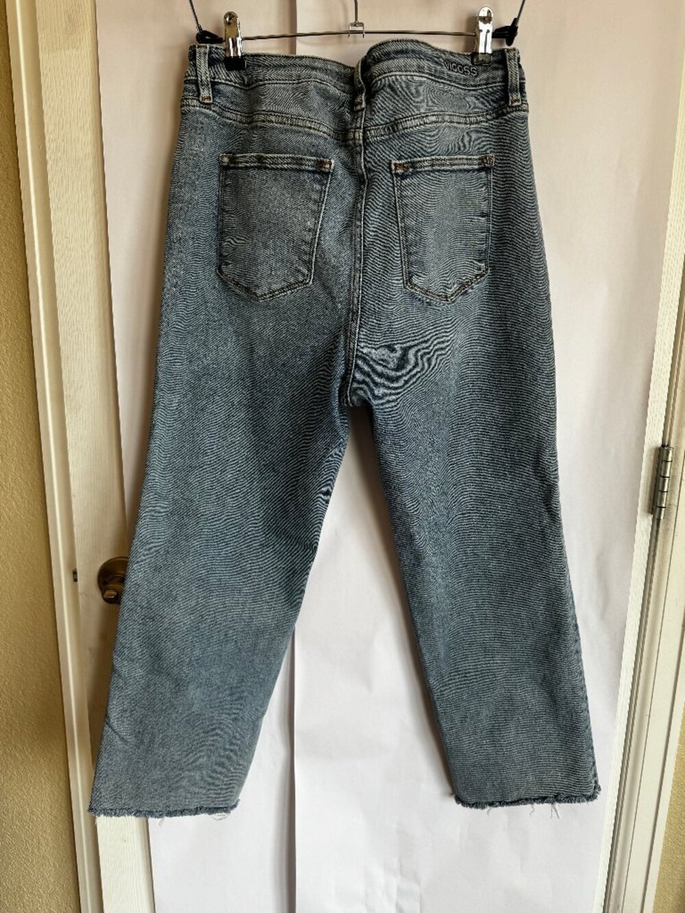 Women's Vigoss Stevie Crop Straight Mid-wash Denim size 14/32 - Picture 4 of 5